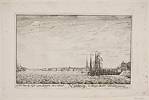 Frederik V's landgang i Nyborg