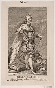 Frederik V by Georg Vilhelm Baurenfeind
