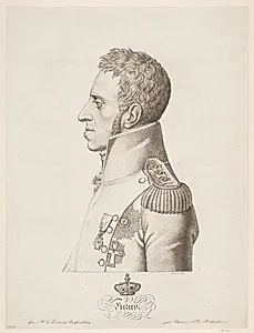 Frederik VI, brystbillede by Johannes Senn