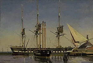 Fregatten "Niels Juel" ved hovedvagten på Nyholm