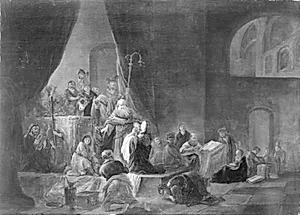 Fremstillingen i templet by Gerrit de Wet