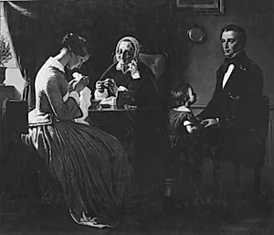 Frierens besøg by Wilhelm Marstrand