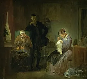 Frierens besøg by Wilhelm Marstrand