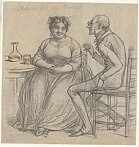 "Frieri til en enke" by Wilhelm Marstrand