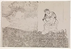 Frøken Bécat på Ambassadeurs by Edgar Degas