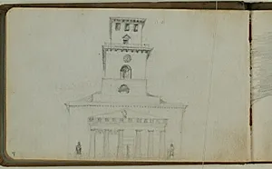 Fronten af Vor Frue Kirke, København by Niels Larsen Stevns