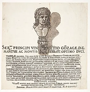 Frontispice til "Julius Cæsars triumf" by Andrea Andreani