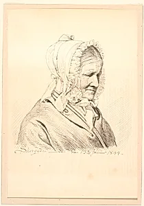 Fru Anneken Marie von Würden f. Sponum, H.E. Freunds svigermor. by P.C. Skovgaard