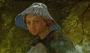 Fru Lina Frølich med solhat