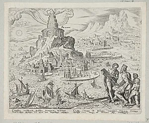 Fyrtårnet i Alexandria by Philips Galle