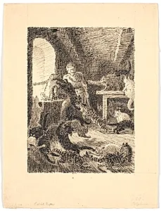 Gabriel rytter og Heksene by Niels Skovgaard