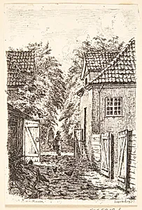 Gade i Jægersborg by Louise Ravn-Hansen