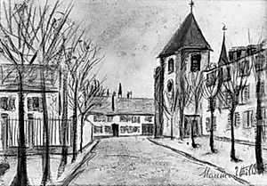 Gade i Montmagny by Maurice Utrillo