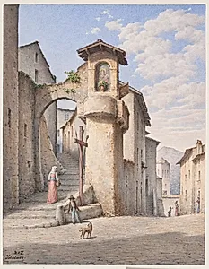 Gade i Subiaco by Stilling, H.C.