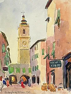 Gadebillede i Bordighera