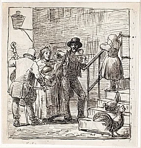 Gademusikanter by Wilhelm Marstrand