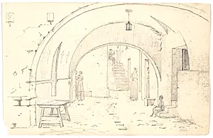 Gadescene i Bari by Martinus Rørbye