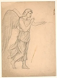 Gående engel by Poul S. Christiansen
