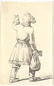 Gående mand med sæk by Wilhelm Bendz