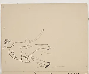 Gående matros og to portrætstudier by J.A. Jerichau (II)