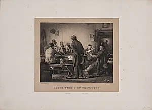 Gamle fyre i et værtshus by Adolph Kittendorff