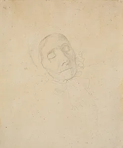 Gammel kone. Studiehoved by Christen Købke