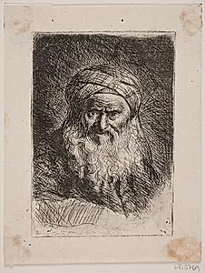 Gammel Mand med Turban by W.A. Müller