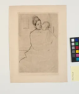 Gardner Held by his Mother by Mary Cassatt