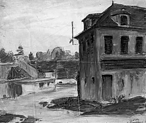 Garverierne i Falaise, Normandiet by Emile Othon Friesz