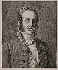 Generalpostdirektør Greve S. Danneskjold-Samsøe by Jørgen Roed