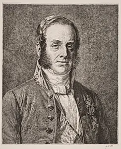 Generalpostdirektør Greve S. Danneskjold-Samsøe by Jørgen Roed
