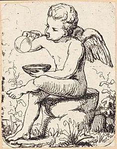 Genius, blæsende sæbebobler by Frans Schwartz