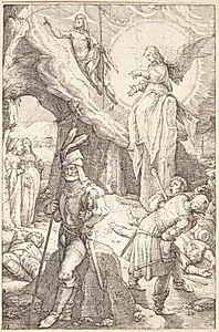 Genopstandelsen by Hendrick Goltzius