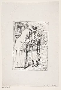 Genrebillede by H.P. Hansen