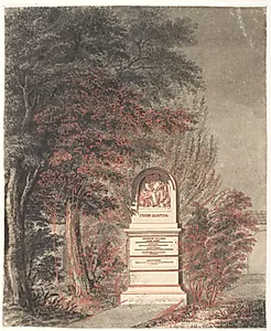 Georg Nielsens gravmonument paa Assistens kirkegaard by Gerhard Ludvig Lahde
