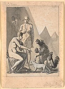 Gesandterne hos Ovamas kejser by Nicolai Abildgaard