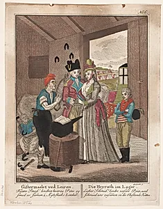 Giftemålet ved Leiren by Johann Gottlieb Friedrich