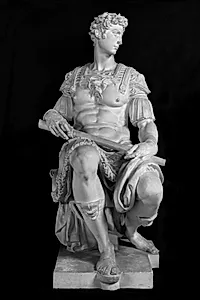 Giuliano de'Medici, Hertug af Nemours by Michelangelo Buonarroti