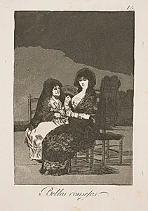Gode råd by Francisco de Goya