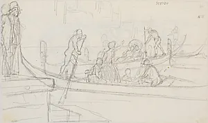 Gondolscene by Wilhelm Marstrand