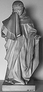 Grædende mand. Johan den Uforfærdede og Margaret af Bayerns sarkofag, figur nr. 55 by Ubekendt