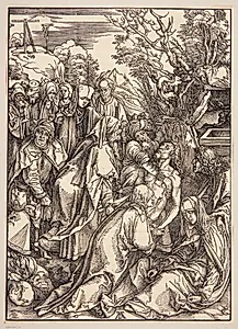 Gravlæggelsen by Albrecht Dürer