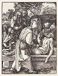 Gravlæggelsen by Albrecht Dürer