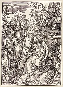 Gravlæggelsen by Albrecht Dürer