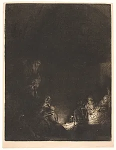 Gravlæggelsen by Rembrandt van Rijn
