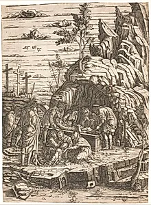Gravlæggelsen by Ubekendt