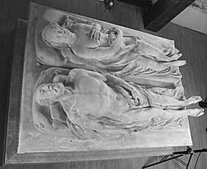 Gravmæle. Nøgen liggende mand og kvinde, Henri II & Catherina af Medici by Ubekendt
