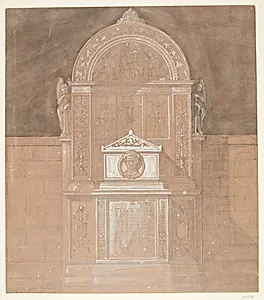 Gravmæle over baron C. F. von Rumohr 1845 by Gottfried Semper
