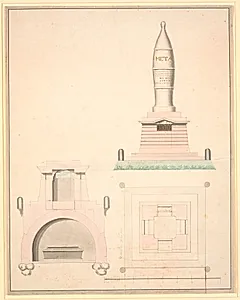 Gravmæle over Peter Tutein og hans hustru by Nicolai Abildgaard