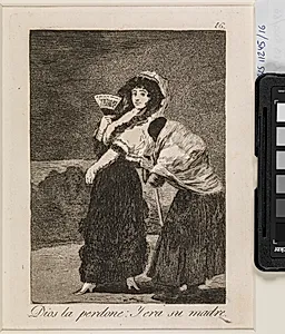 Gud tilgive hende: Tiggersken var hendes mor by Francisco de Goya